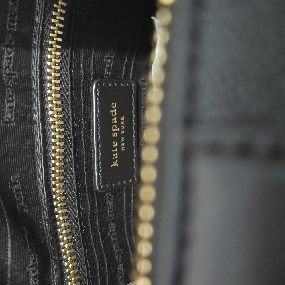Kate Spade Black Satchel with Gold Accents - Picture 14 of 15